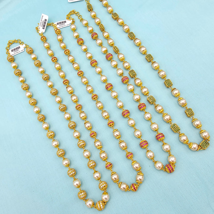 Rich CZ ball Silver Chain