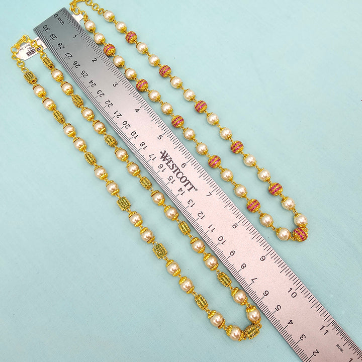 Rich CZ ball Silver Chain