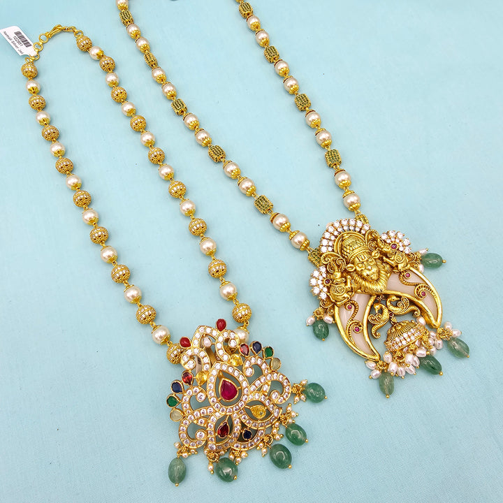 Rich CZ ball Silver Chain