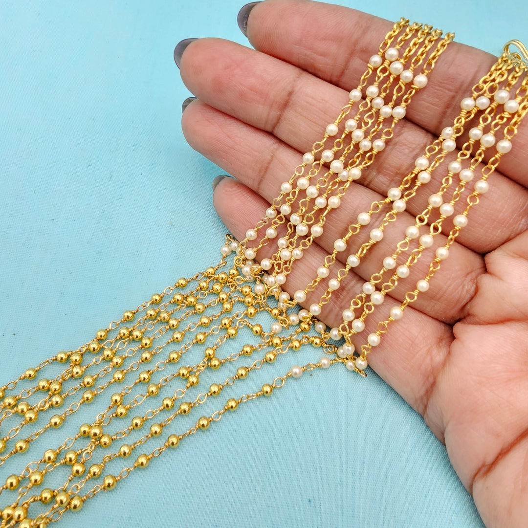 Pearl Silver Chain