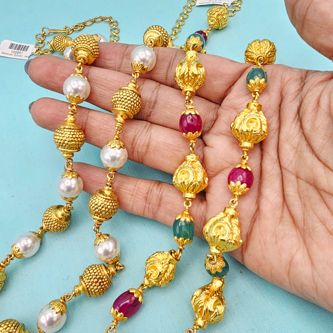 Silver Nakshi Chain