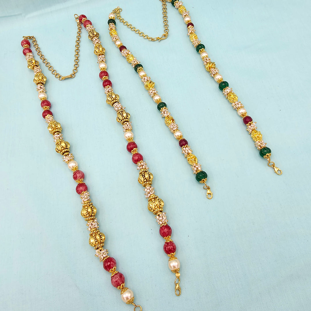 10-12mm Pearl Silver Chain