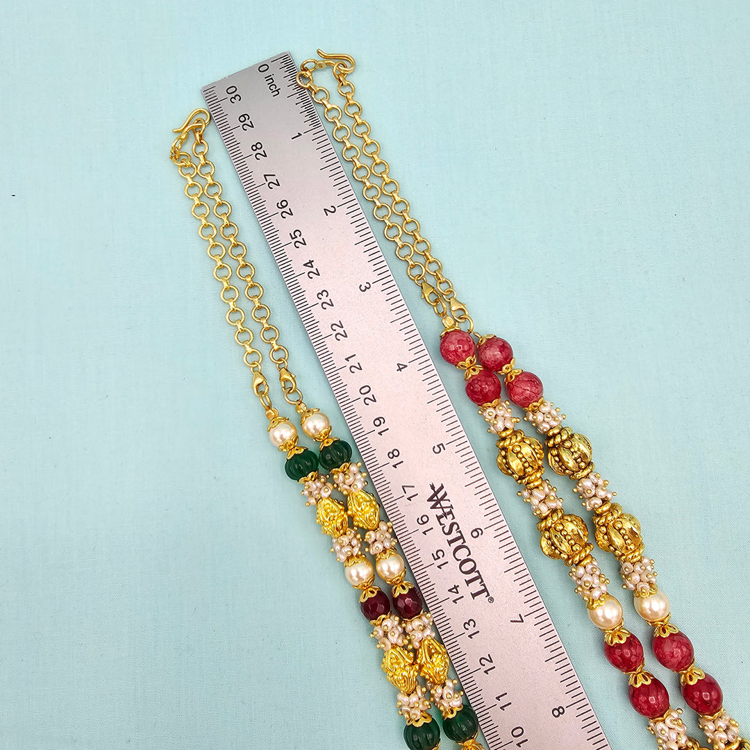 10-12mm Pearl Silver Chain
