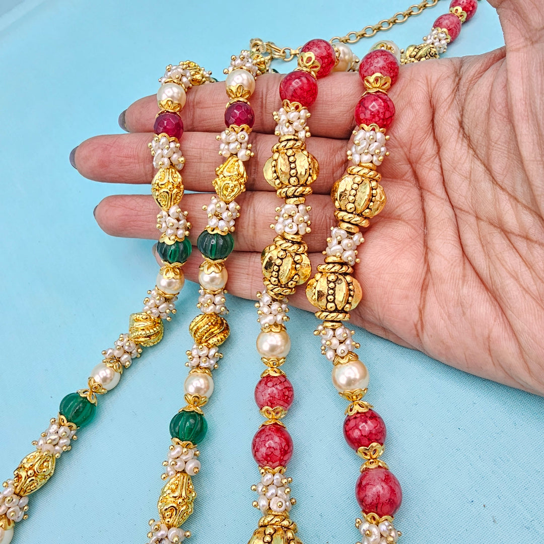 10-12mm Pearl Silver Chain