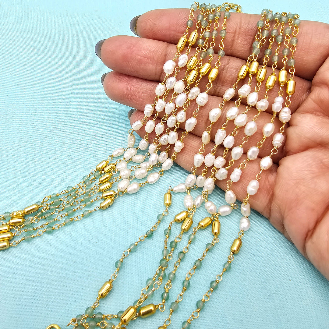 Green Chain Rice pearls