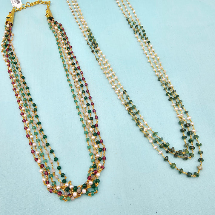 Silver Multi layer Chains