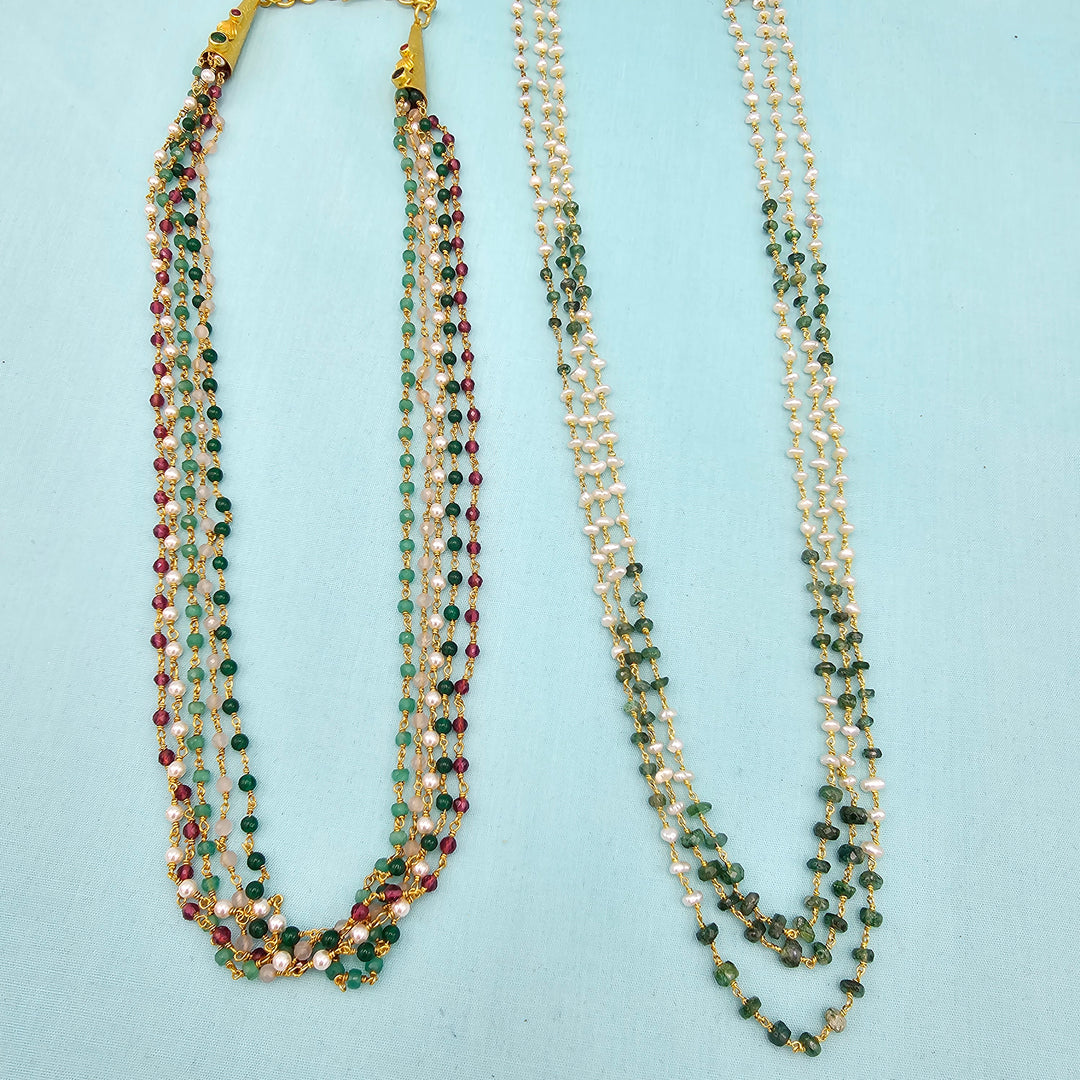 Silver Multi layer Chains