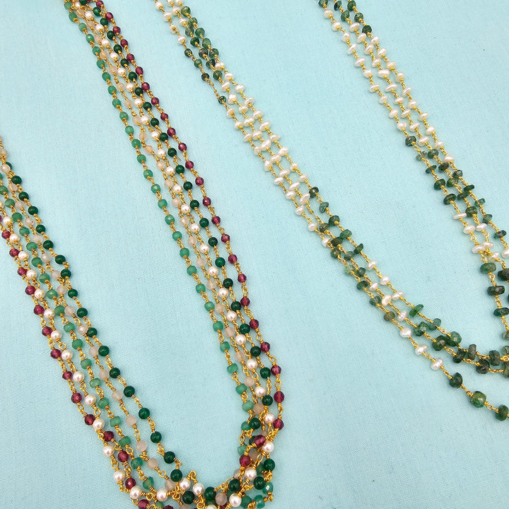 Silver Multi layer Chains
