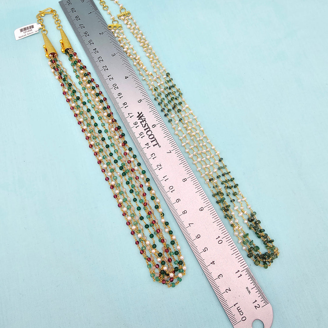 Silver Multi layer Chains
