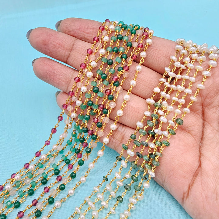 Silver Multi layer Chains