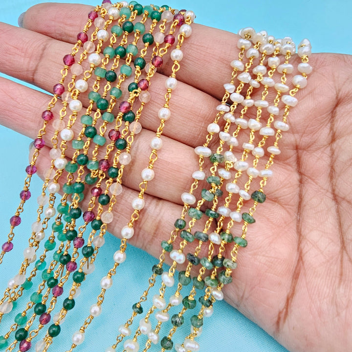 Silver Multi layer Chains