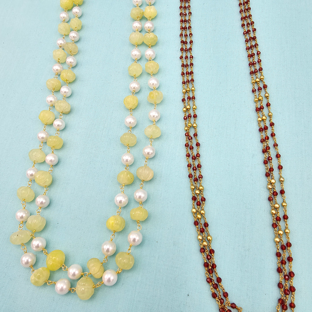 Silver Multi layer Chains