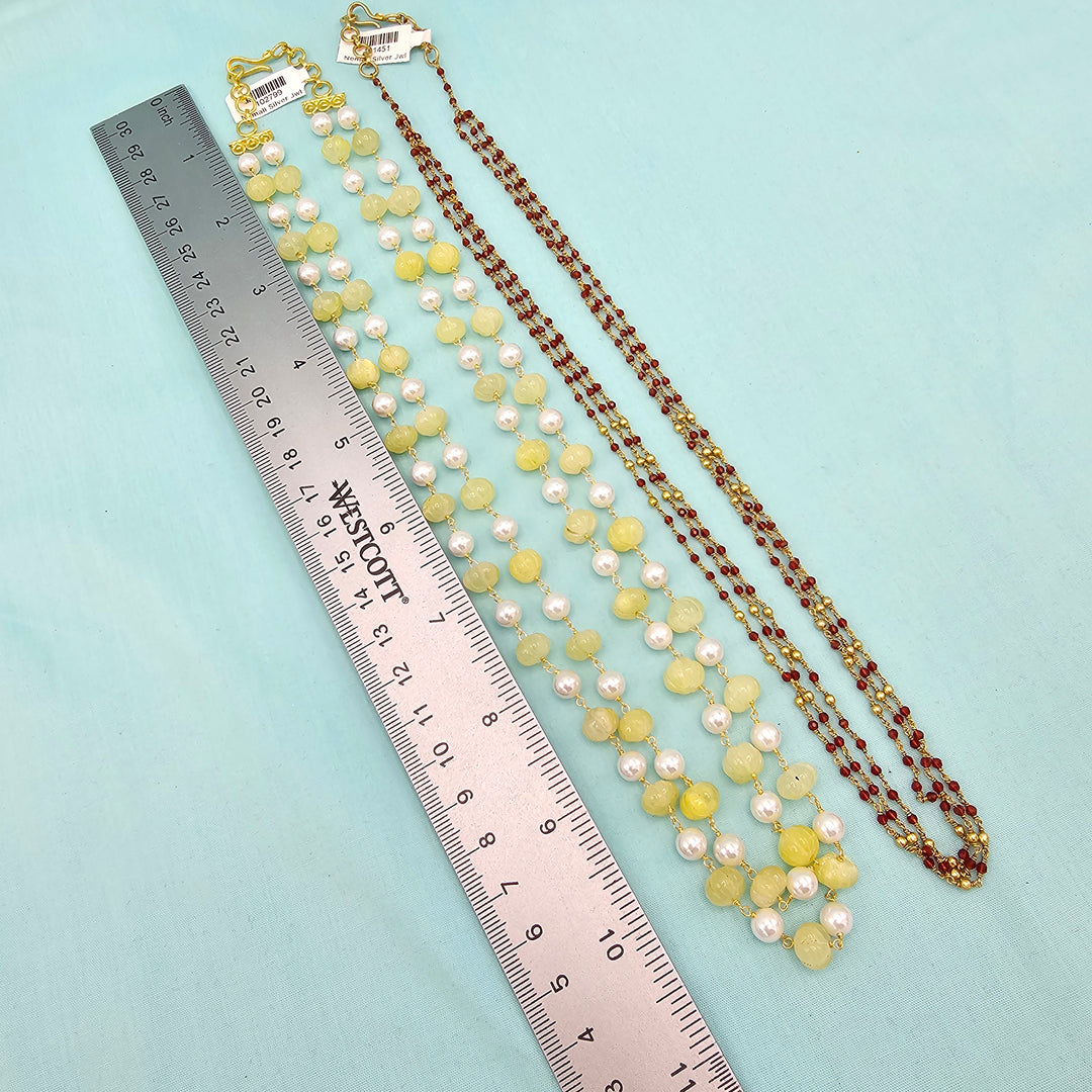 Silver Multi layer Chains