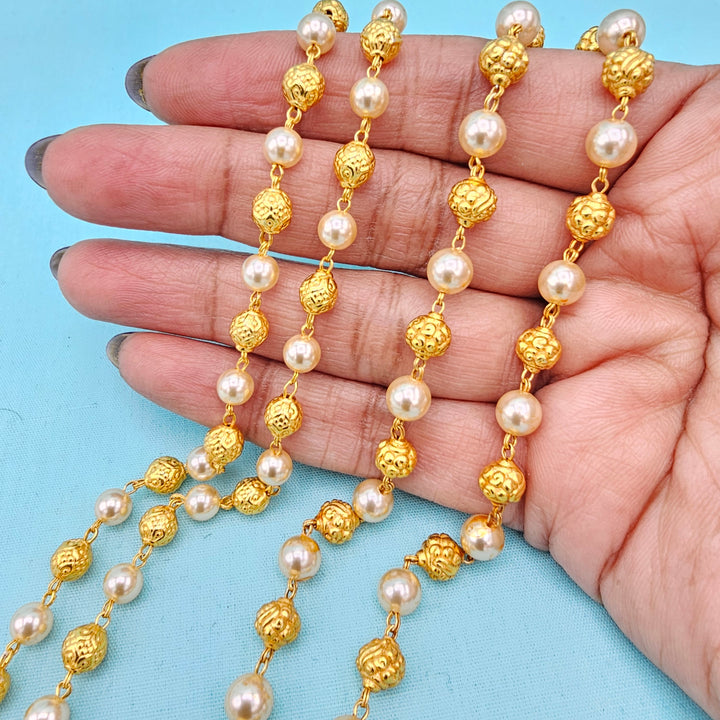 Silver Pearl Chains
