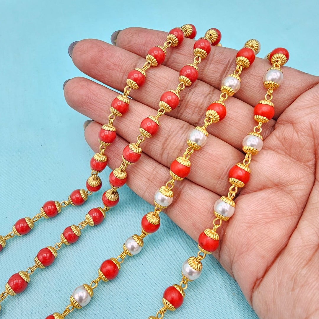 Coral Pearl Chain