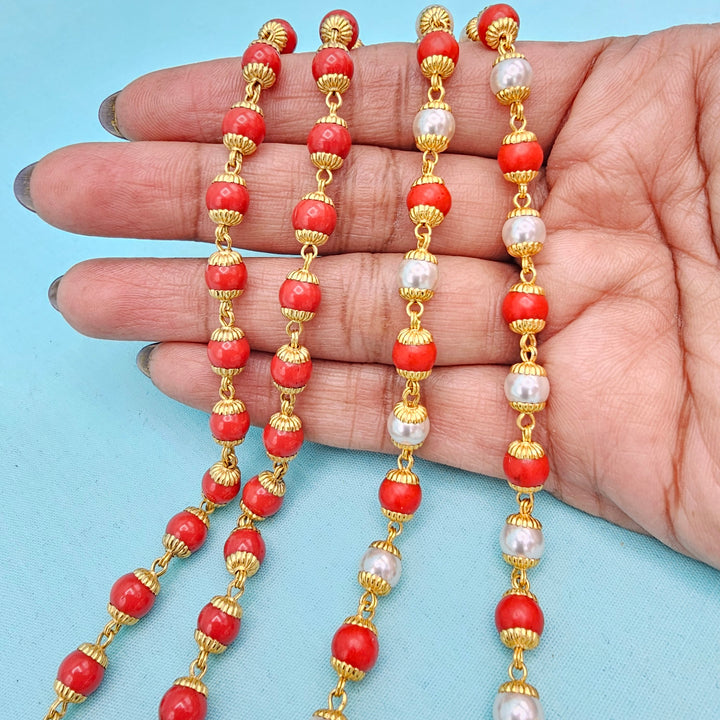Coral Pearl Chain