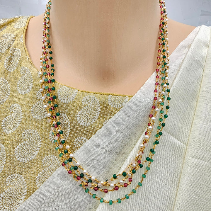 Silver Multi layer Chains