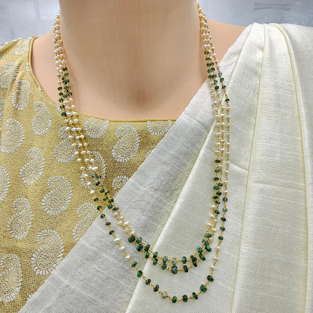 Silver Multi layer Chains