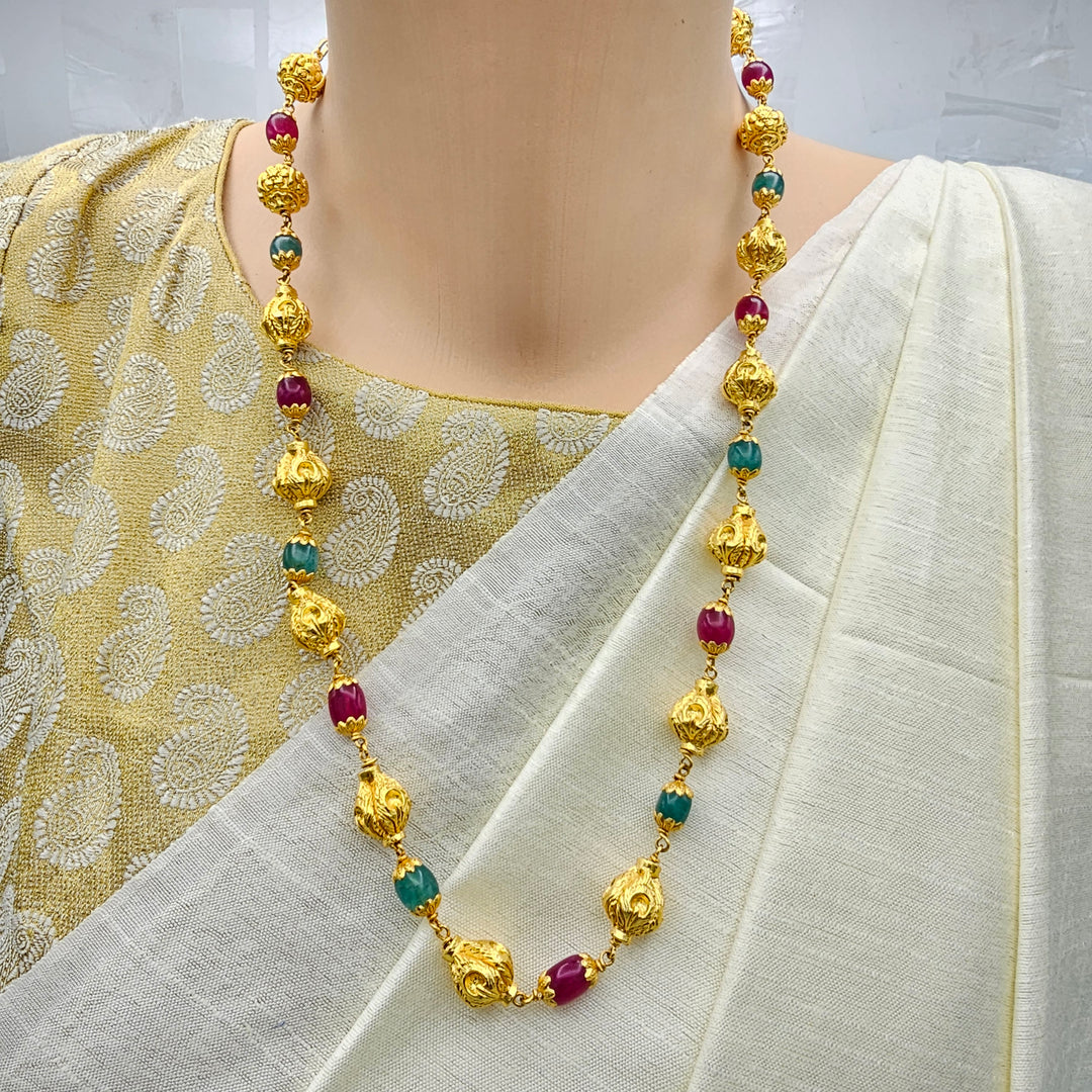 Silver Nakshi Chain