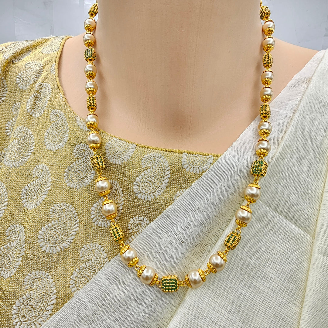 Rich CZ ball Silver Chain