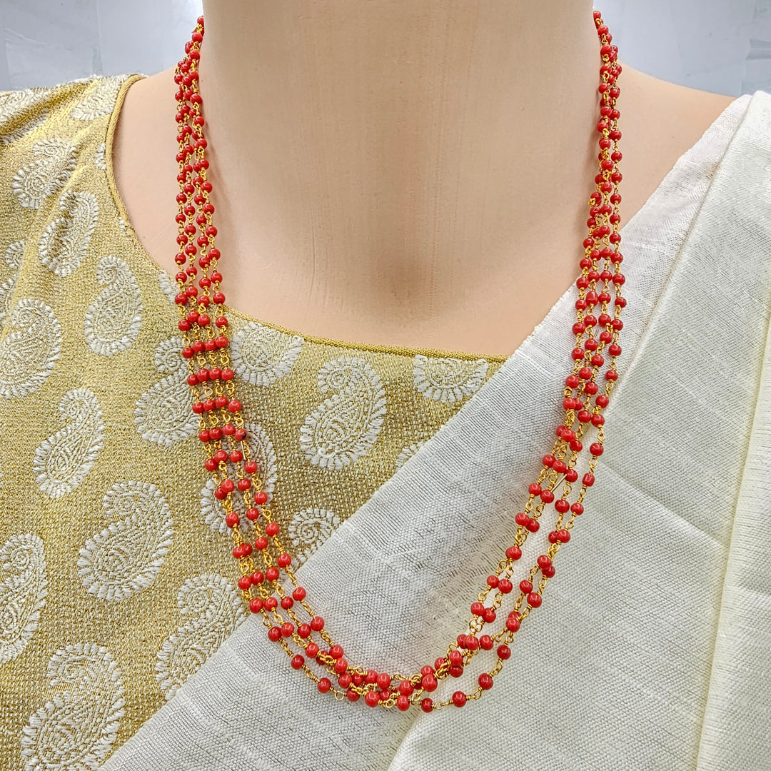 4L Silver Coral Chain