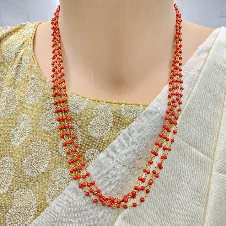 4L Silver Coral Chain