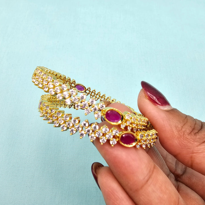 Kids Pink Bangles 2Pc Set