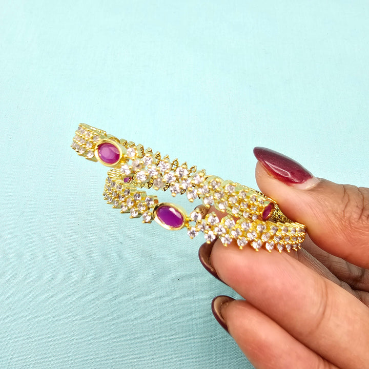 Kids Pink Bangles 2Pc Set