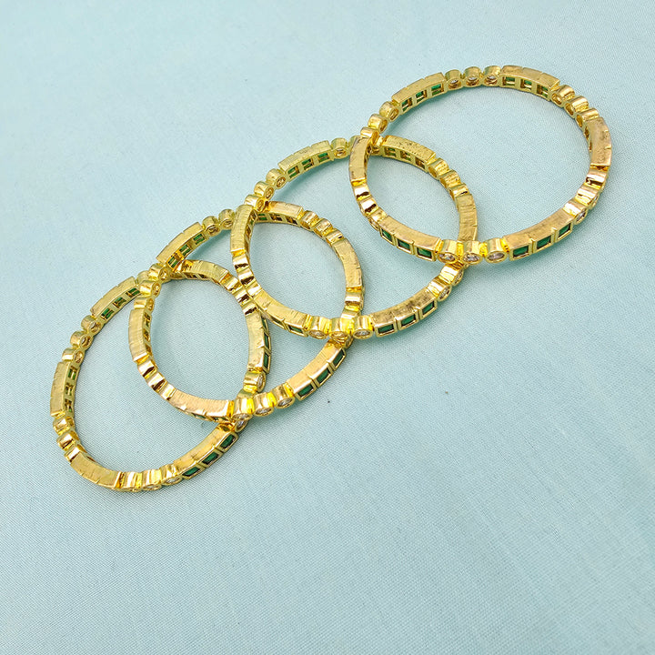 Kids Emerald Bangles 4Pc