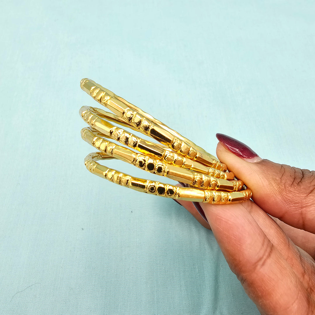 Kids Plain Bangles 4Pc