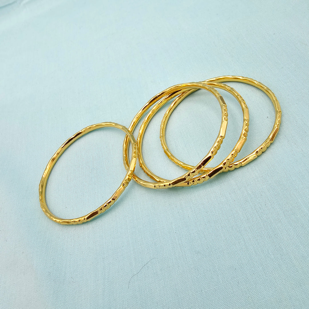 Kids Plain Bangles 4Pc