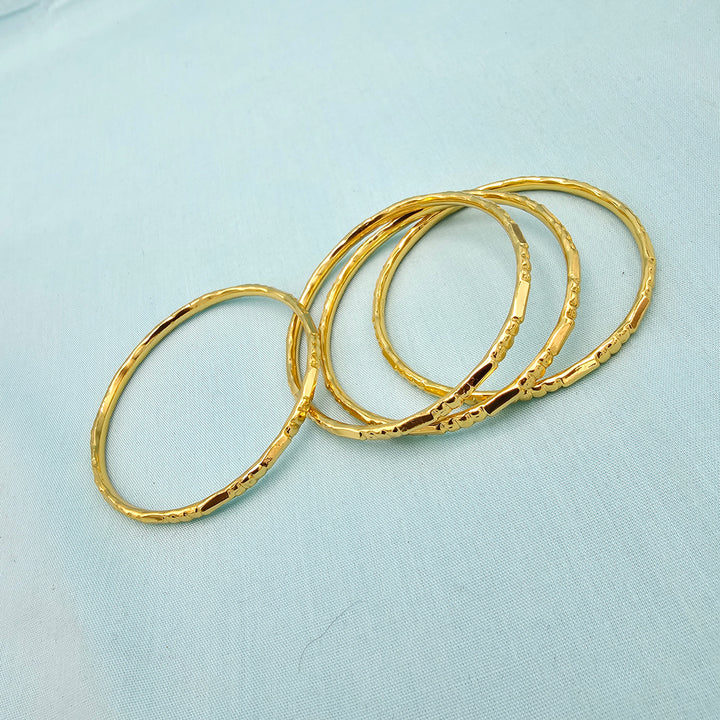 Kids Plain Bangles 4Pc