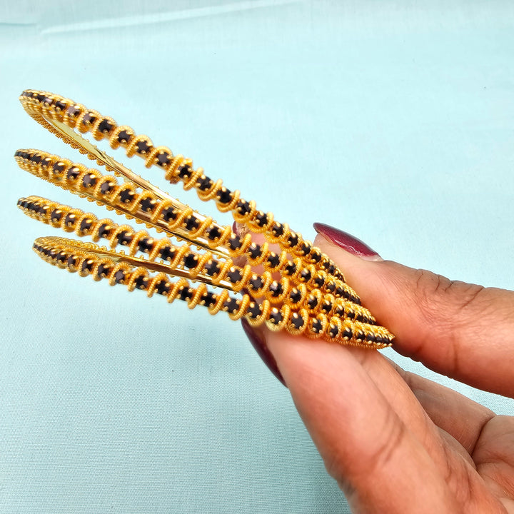 Black Stone Bangles