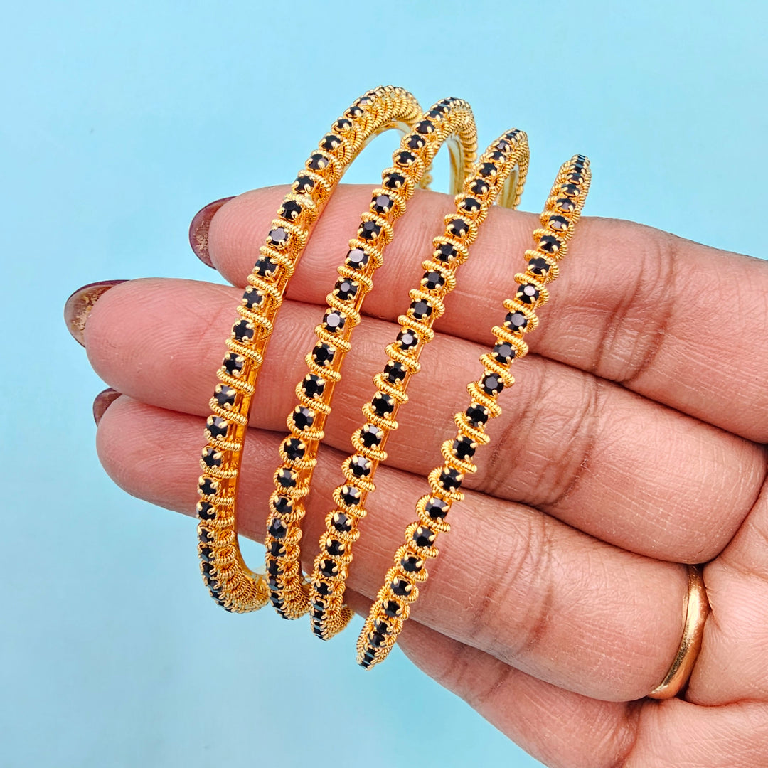 Black Stone Bangles
