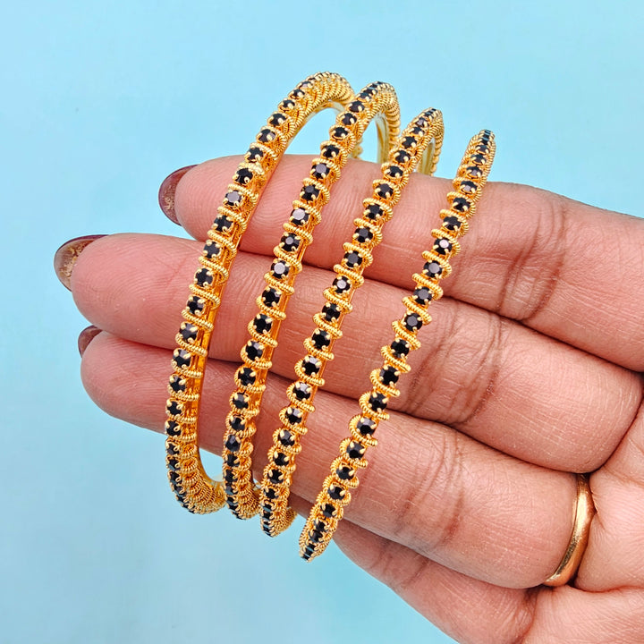 Black Stone Bangles