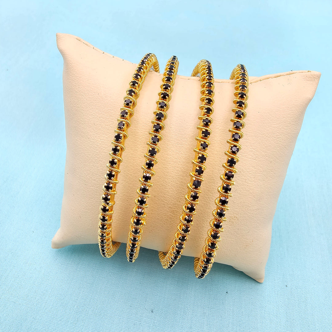 Black Stone Bangles