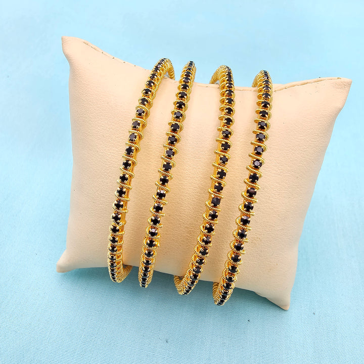 Black Stone Bangles