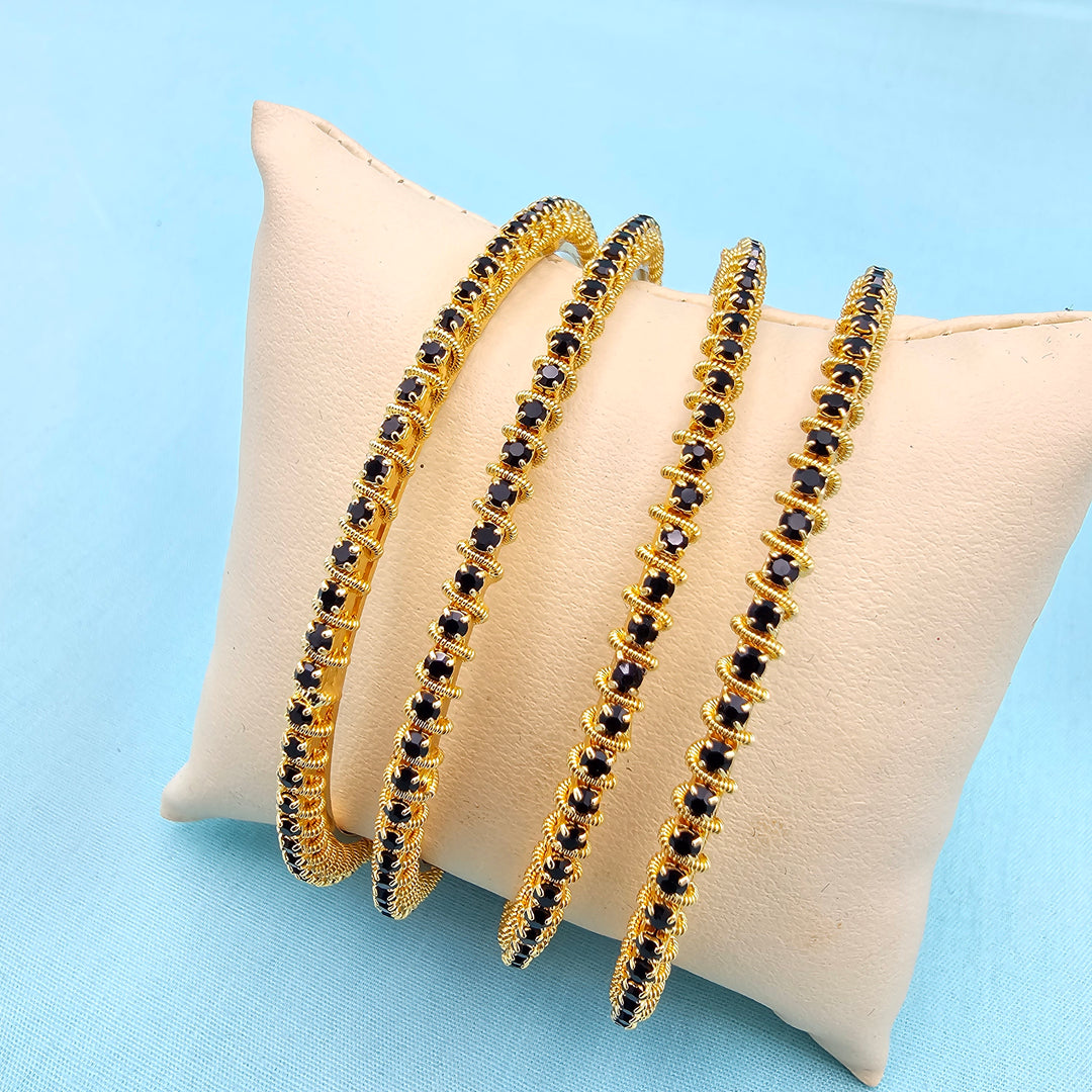 Black Stone Bangles