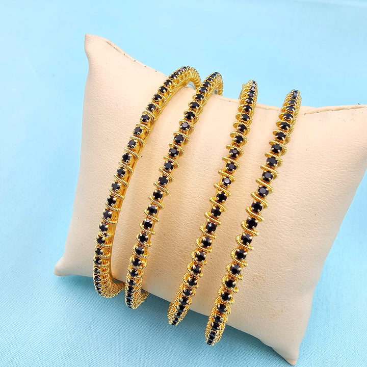 Black Stone Bangles