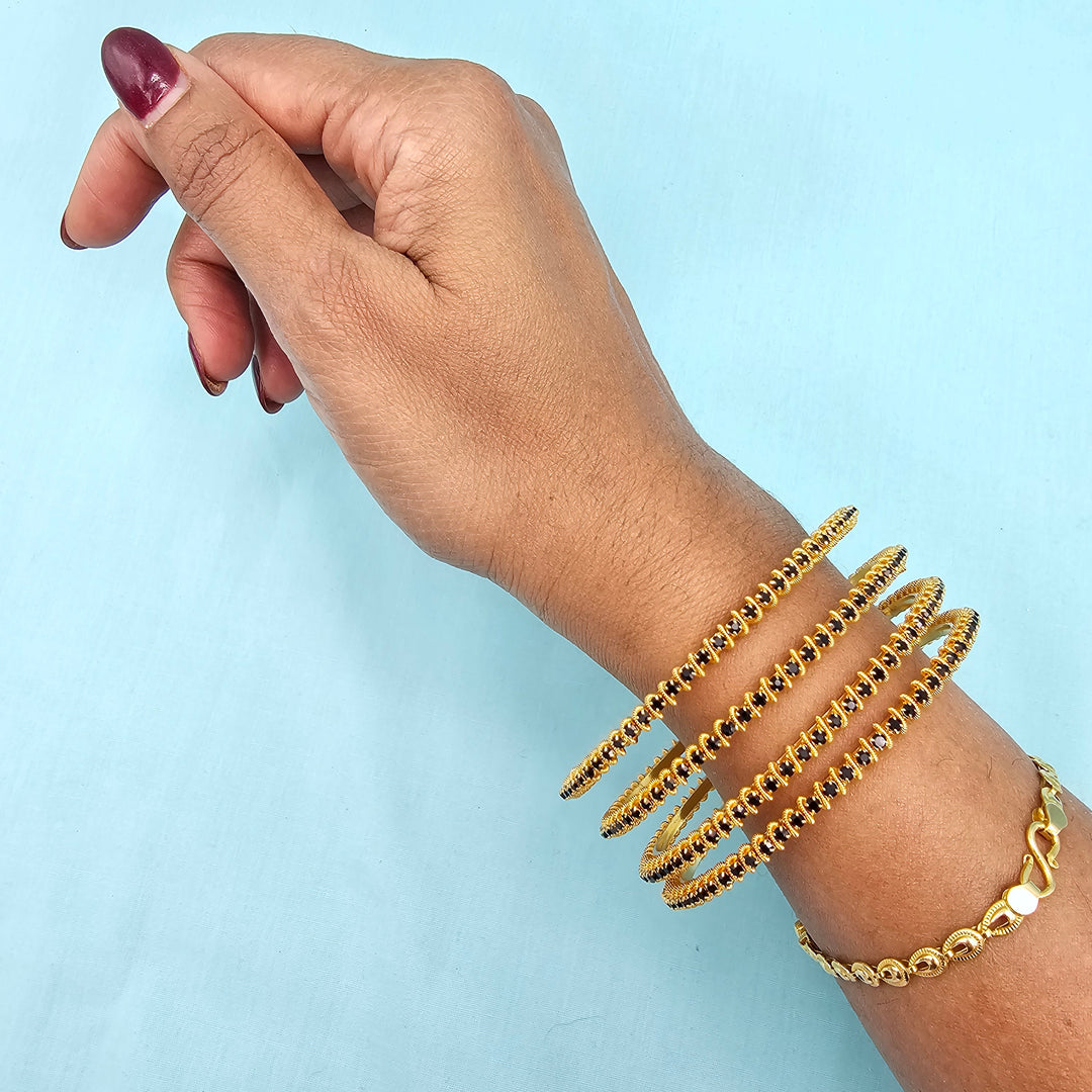 Black Stone Bangles