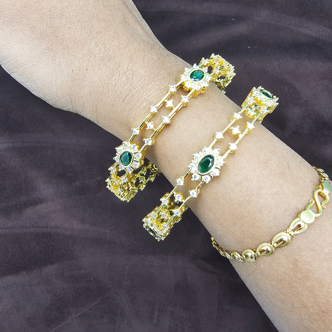 White CZ Bangles