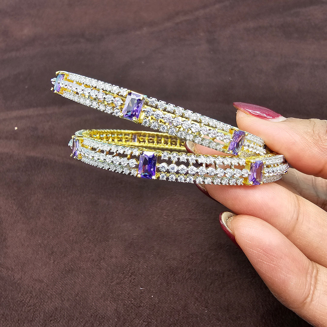 Amethyst Stone Bangles