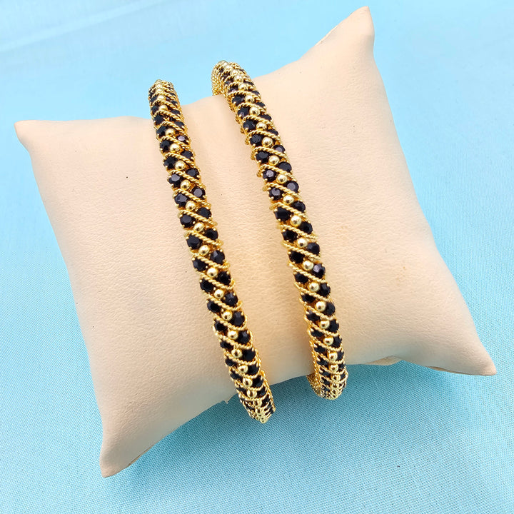 Black beads Bangles