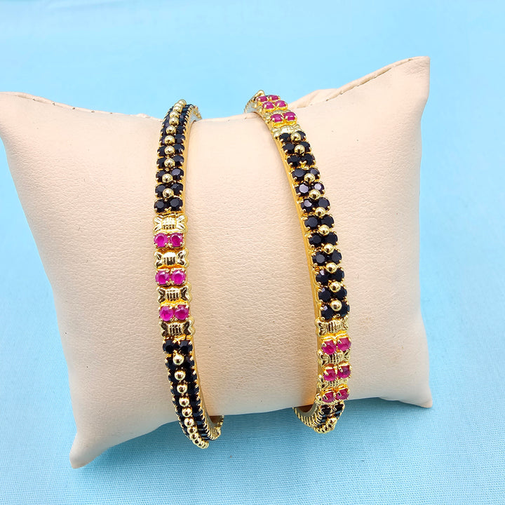 Black stones Bangles