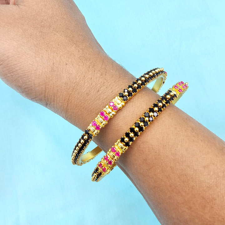 Black stones Bangles