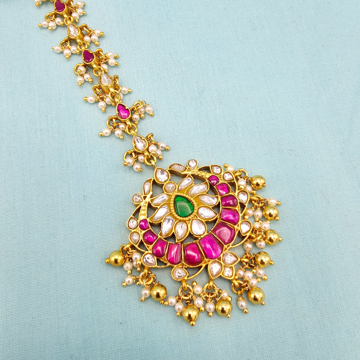 Silver Kundan Tikka