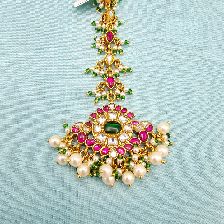 multi Kundan Tikka