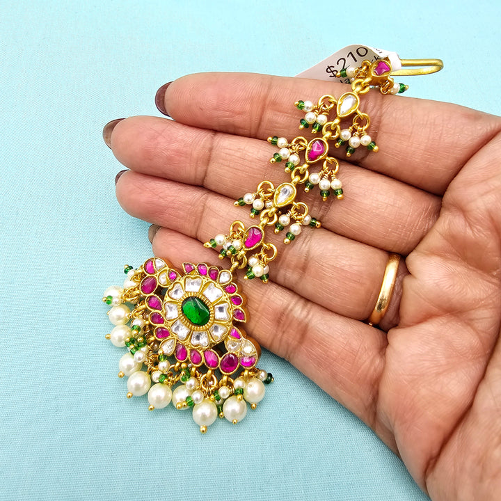 multi Kundan Tikka