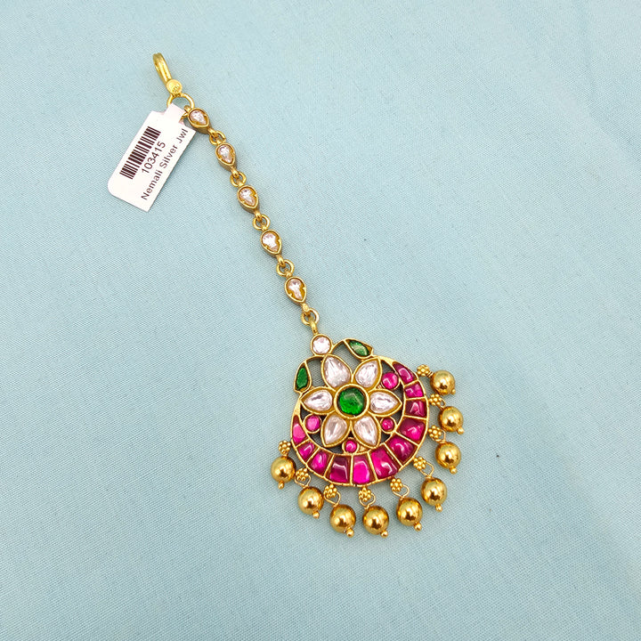 92.5 Silver Kundan Tikka