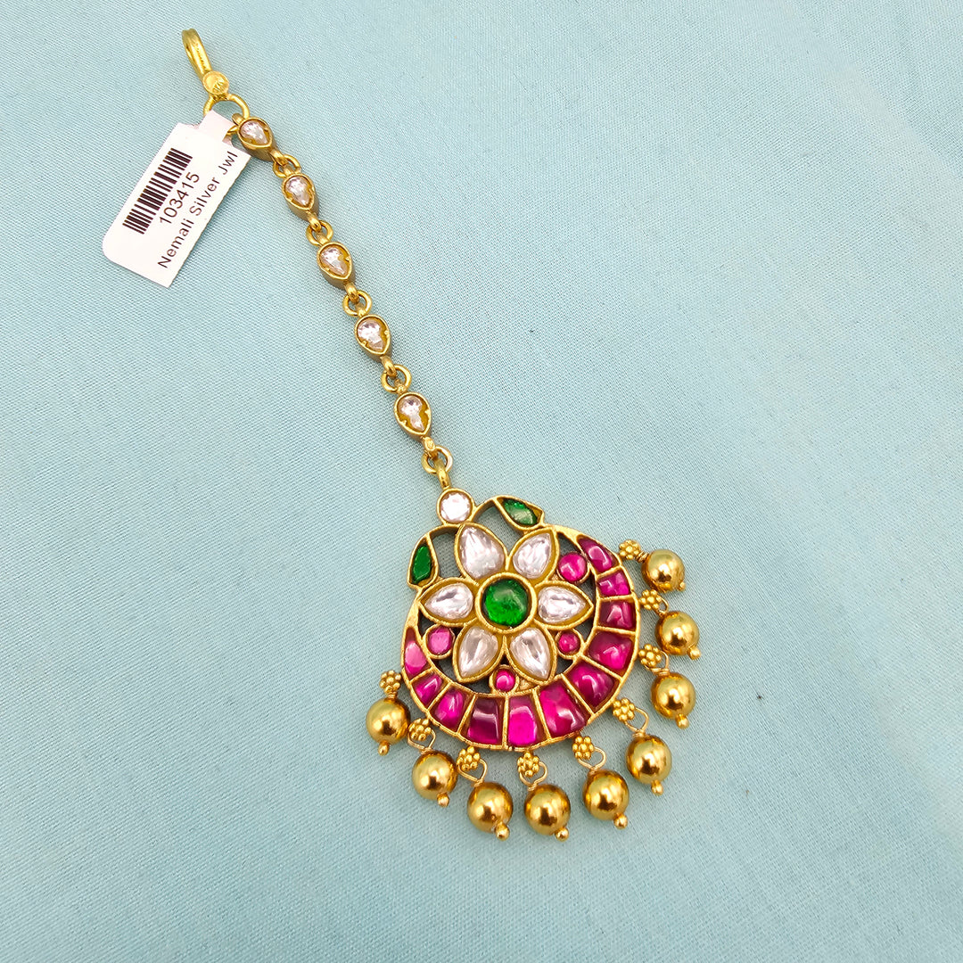 92.5 Silver Kundan Tikka
